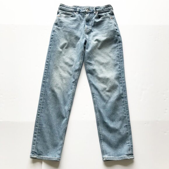 American Eagle Stretch Mom Jean Light Wash High Rise Womens 6 - Picture 3 of 10